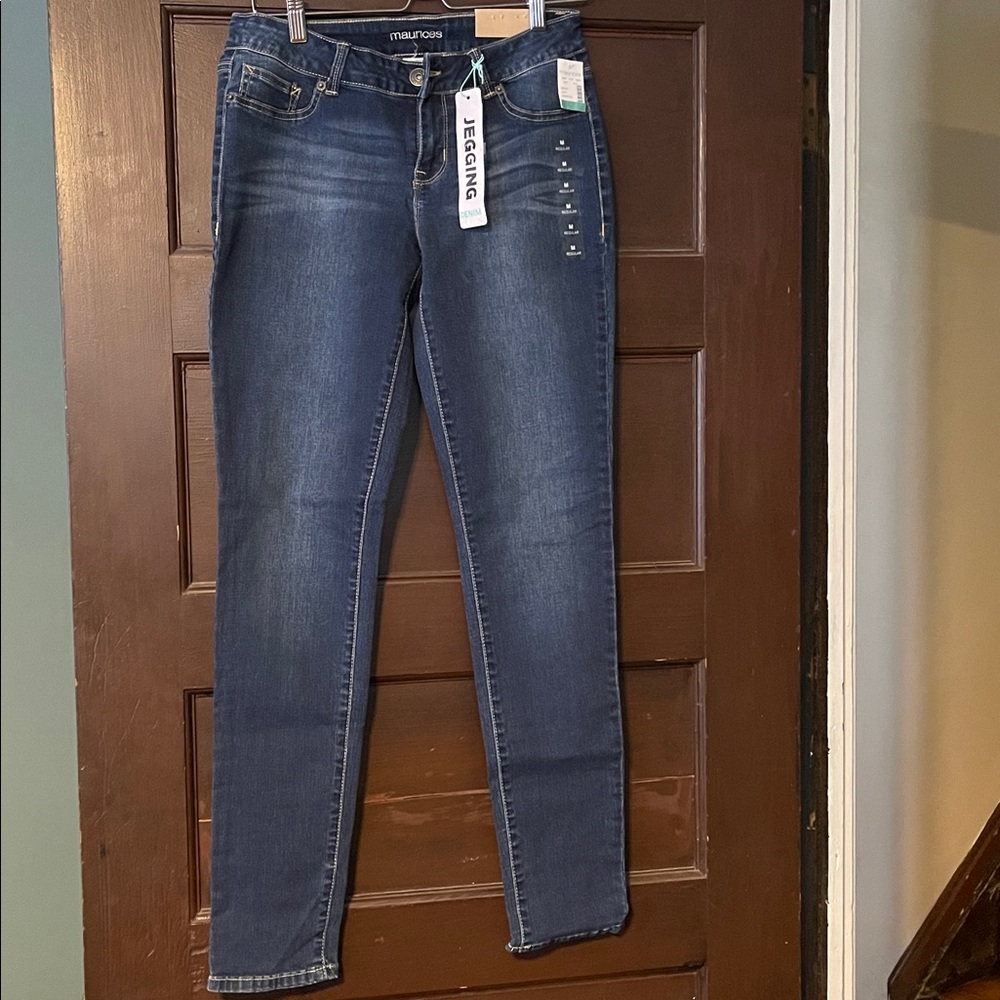 Maurices Women's Dark Blue Denim Jean Skinny Jeggings NWT